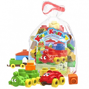 Конструктор из серии Кноп-Кнопыч, 46 деталей (Биплант, 11111)